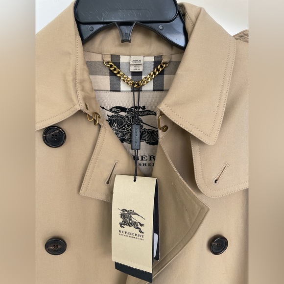 Burberry Modern Fit Trench Coat Size US 8 - Picture 2 of 9